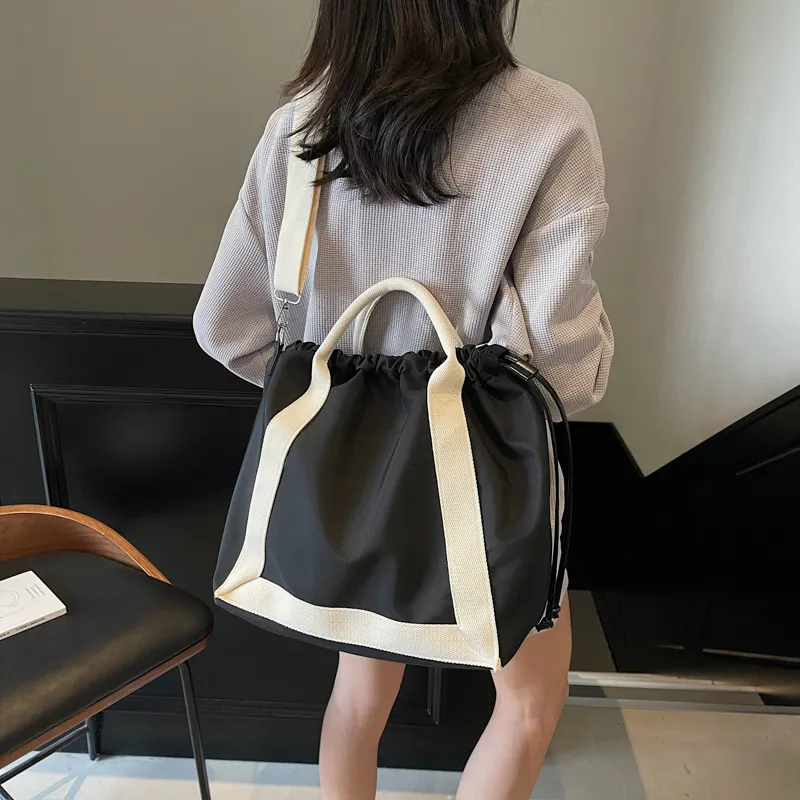 BRINCH Nylon Shoulder Bag Crossbody Bag Handbag Regular Women's Pink/Burgundy/Coffee/Black-14