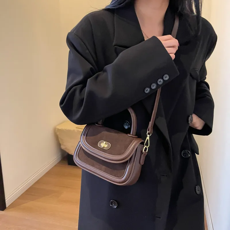 Yi Brigade PU Shoulder Bag Crossbody Bag Handbag Regular Women's Black/Coffee/Brown-6