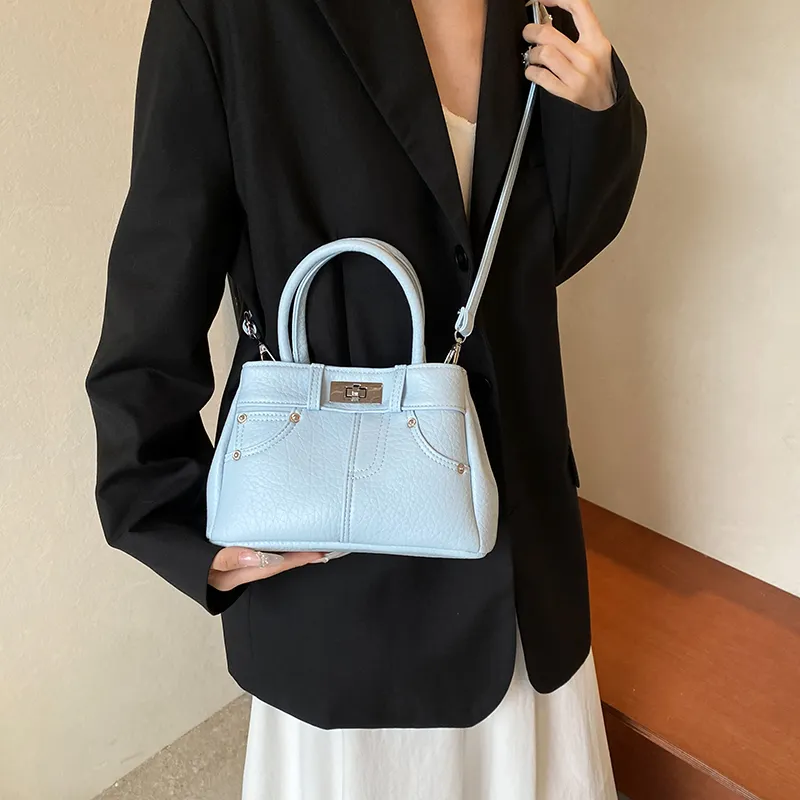 BRINCH Pu Shoulder Bag Crossbody Bag Handbags Regular Women's Blue/Black/Yellow/Pink/White-5