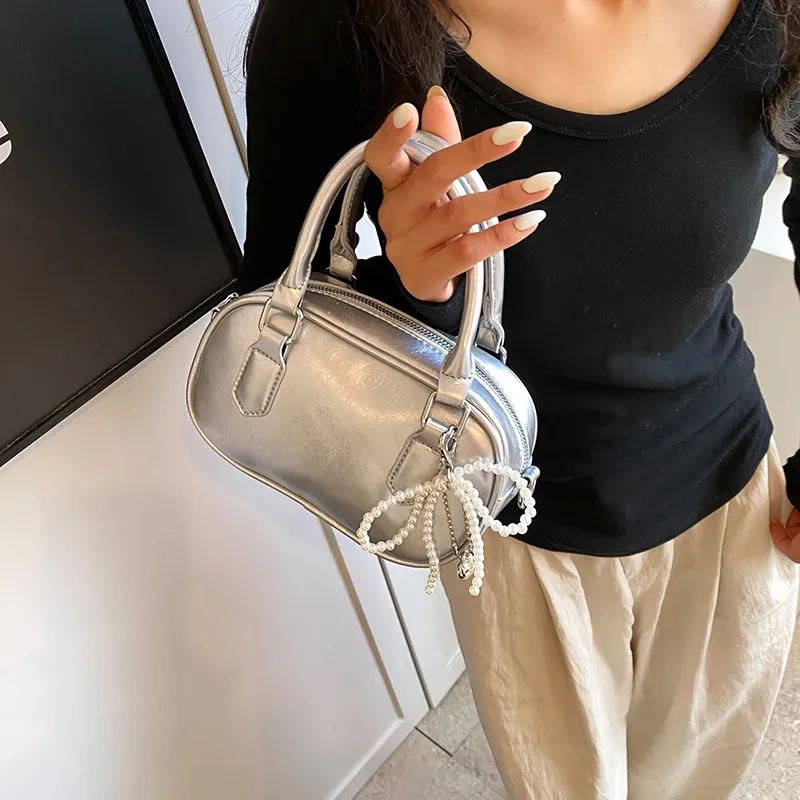 BRINCH PU Shoulder Bag Crossbody Bag Handbags Regular Women's Black Red Silver White-12