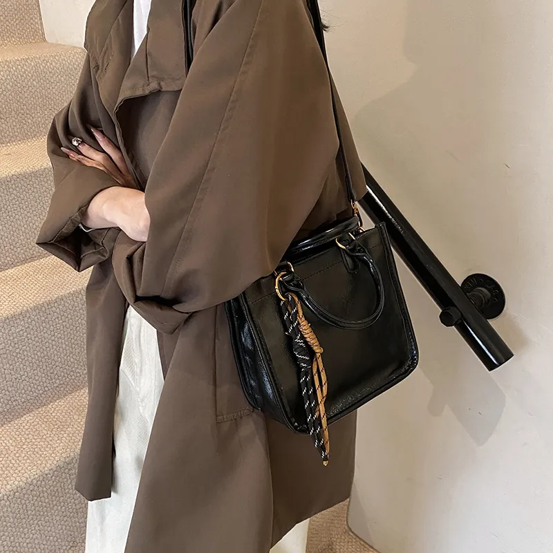 Bansusu PU Handbag Shoulder Bag Crossbody Bag Regular Women's Coffee/Brown/Red/Black-16