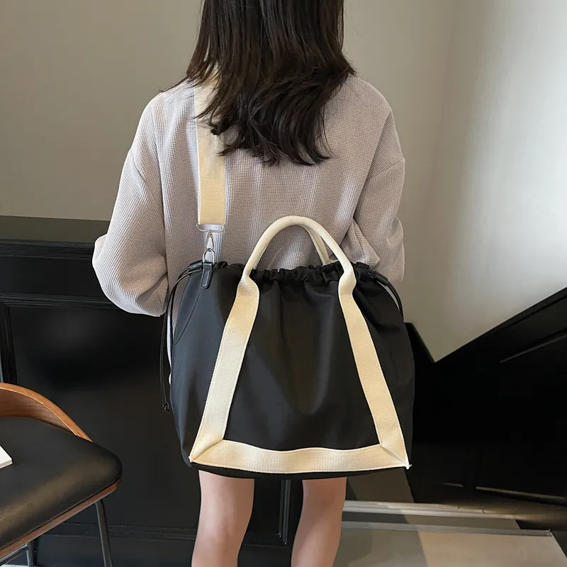 BRINCH Nylon Shoulder Bag Crossbody Bag Handbag Regular Women's Pink/Burgundy/Coffee/Black-13