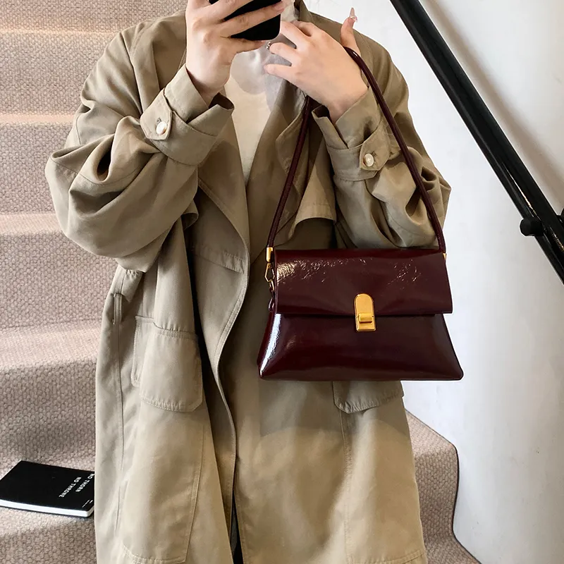 Yi Brigade PU Crossbody Bag Women's Brown/Coffee/Burgundy/Black-11