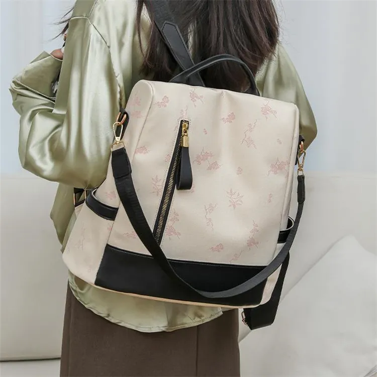 BRINCH PU Backpack Regular Women's Multicolor-11