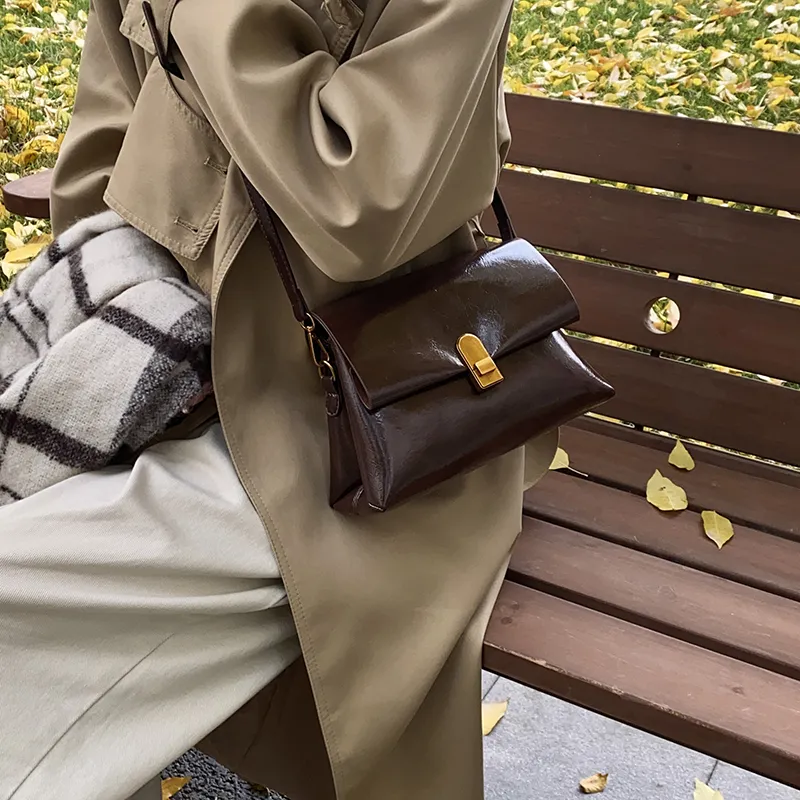 Yi Brigade PU Crossbody Bag Women's Brown/Coffee/Burgundy/Black-7