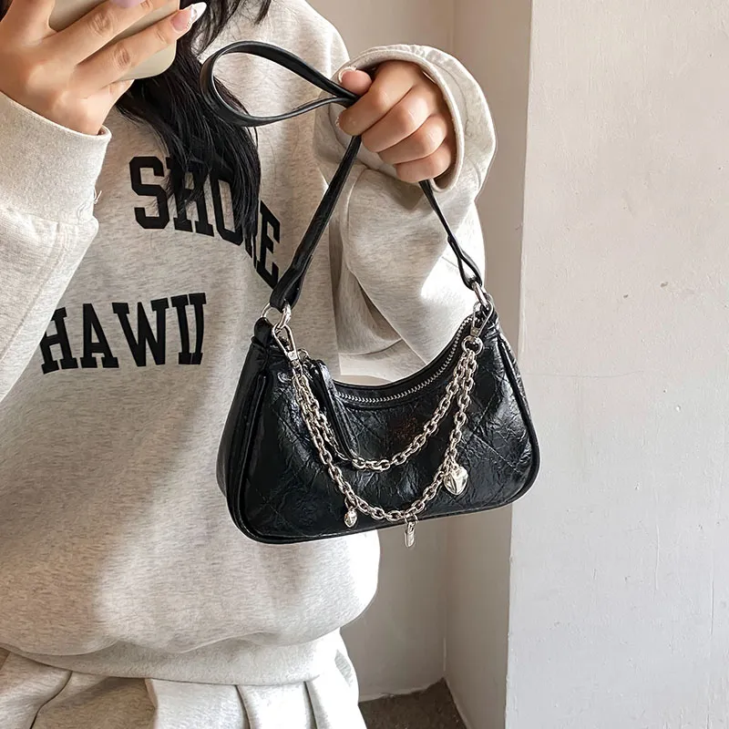 Bansusu PU Shoulder Bag Regular Women's Dazzling Color/Black/Gold/Silver-11