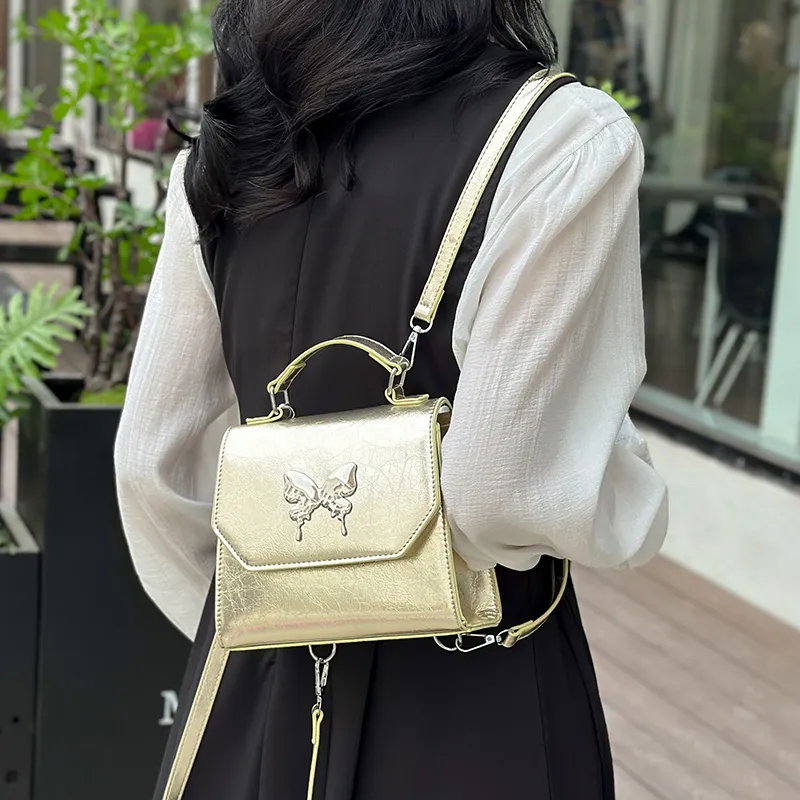 Bansusu PU Backpack Regular Women's Silver/Gold/Pink/Black-9