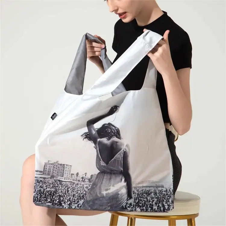 Loqi Recyclable Polyester Small Square Bag Shoulder Bag Regular Women's Venice Beach Rock Festival-2