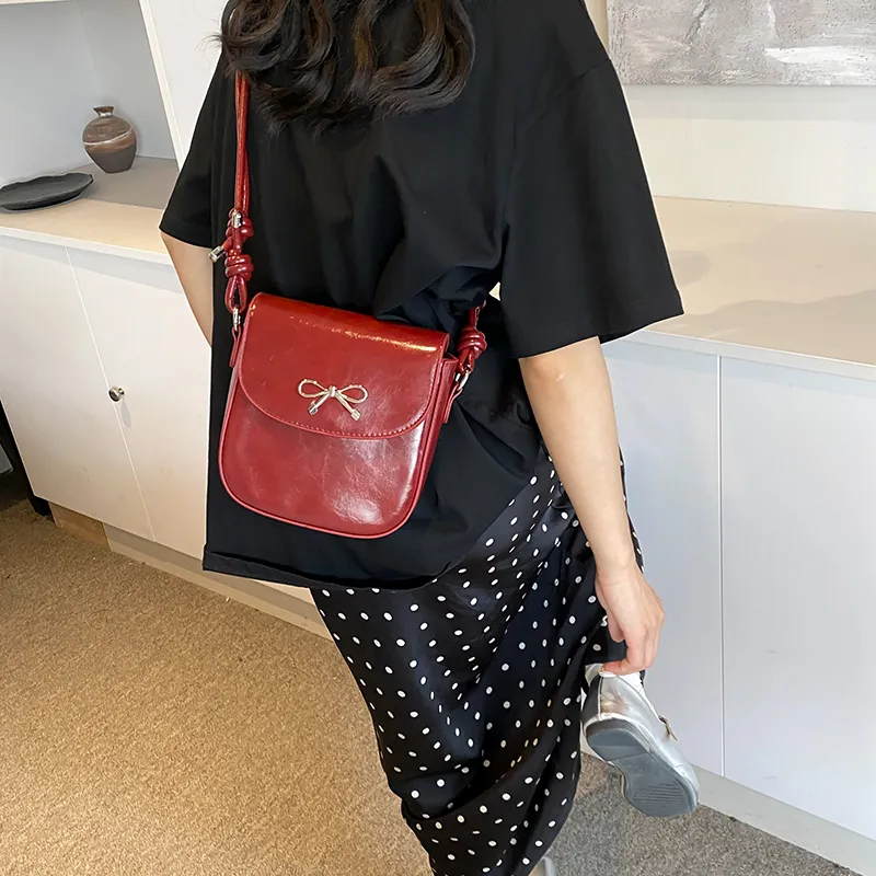 BRINCH Pu Shoulder Bag Crossbody Bag Women's Red/Black/White/Silver-4