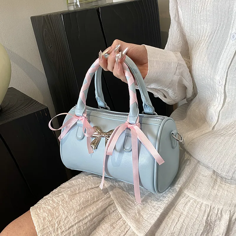 Bansusu PU Crossbody One Shoulder Handbags Women's Pink/Blue/White/Black-10