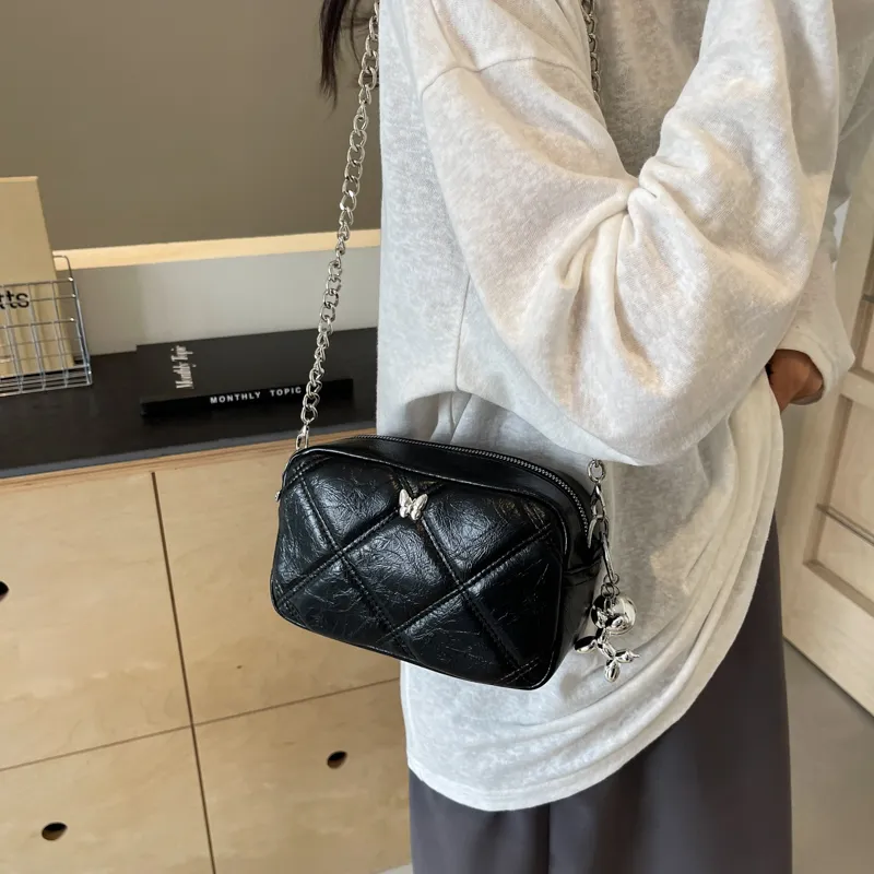Bansusu PU Shoulder Bag Regular Women's Silver/Red/Black-5