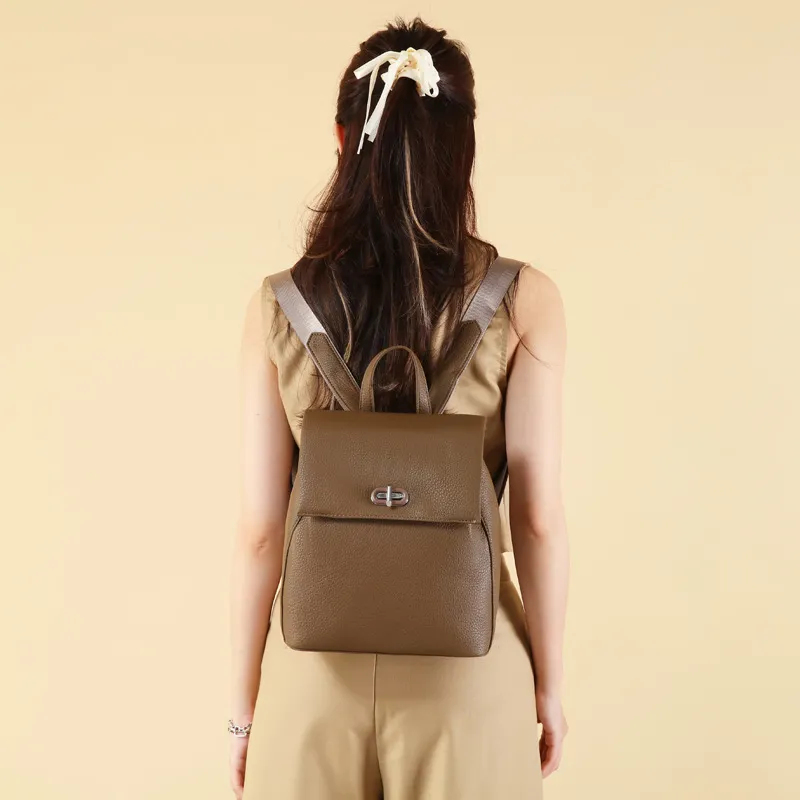 Bansusu PU Carry Backpack Regular Women's Brown/Coffee/Gray/Black/Khaki-8