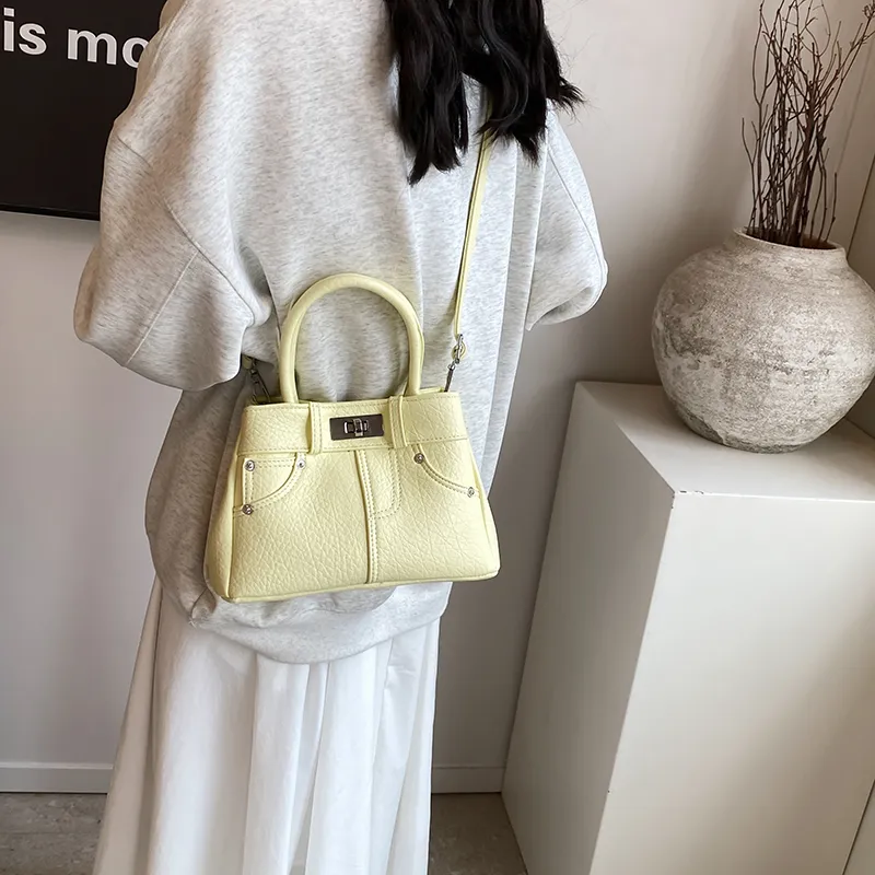 BRINCH Pu Shoulder Bag Crossbody Bag Handbags Regular Women's Blue/Black/Yellow/Pink/White-14