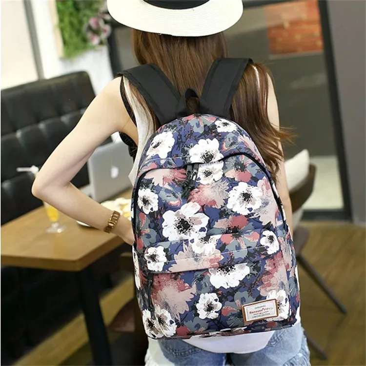 Bansusu Polyester Backpack Tubas Women's Purple-4