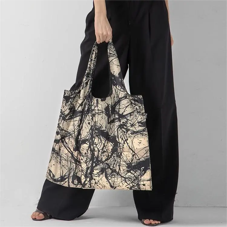 Loqi Recycled Polyester Tote Bag, Shopping Bag, Handbag, Shoulder Bag Unisex Cod-1