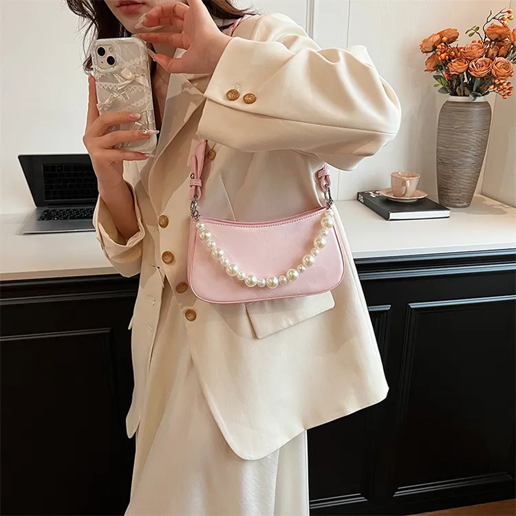 BRINCH PU Crossbody Bag, Shoulder Bag Women's White/Silver/Black/Pink-11