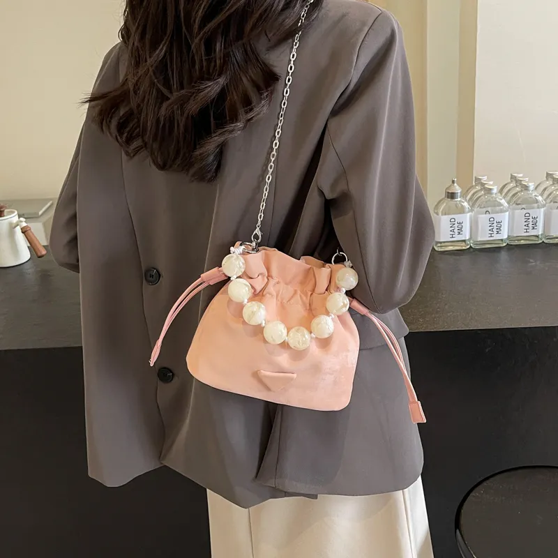 BRINCH PU Bucket Bags Shoulder Bags Women's Purple/Pink/Black/White-7