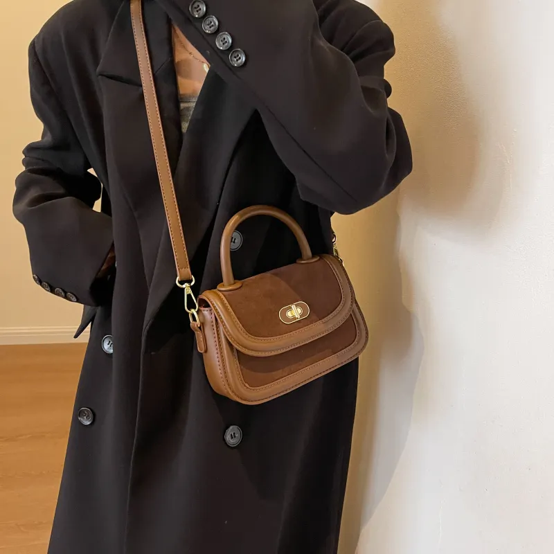 Yi Brigade PU Shoulder Bag Crossbody Bag Handbag Regular Women's Black/Coffee/Brown-11