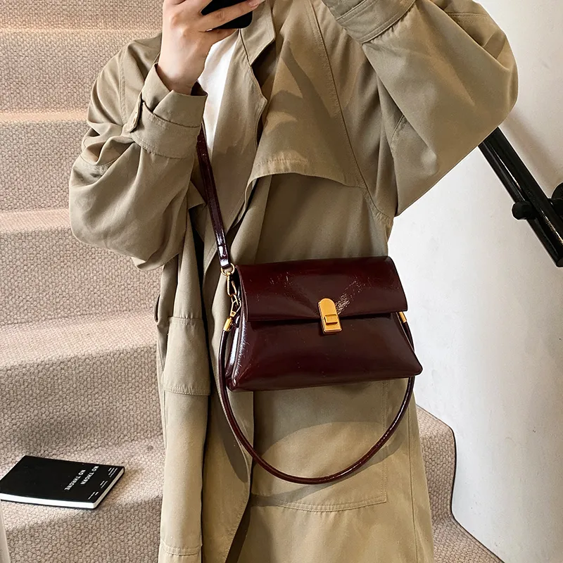 Yi Brigade PU Crossbody Bag Women's Brown/Coffee/Burgundy/Black-9