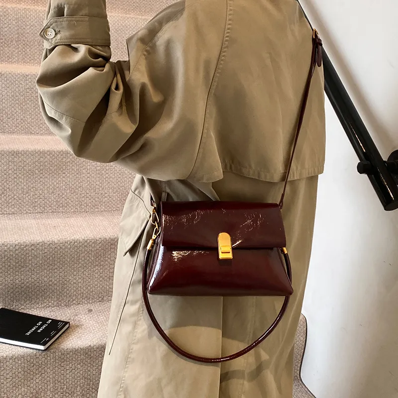 Yi Brigade PU Crossbody Bag Women's Brown/Coffee/Burgundy/Black-10