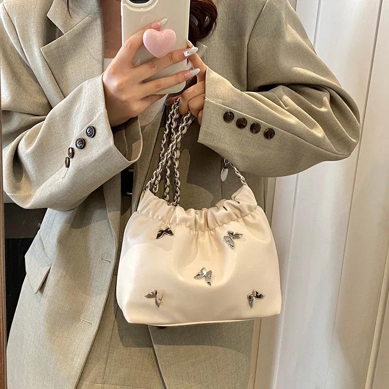 BRINCH PU Shoulder Bag Women's Silver/White/Black/Pink-9