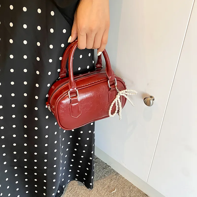 BRINCH PU Shoulder Bag Crossbody Bag Handbags Regular Women's Black Red Silver White-2