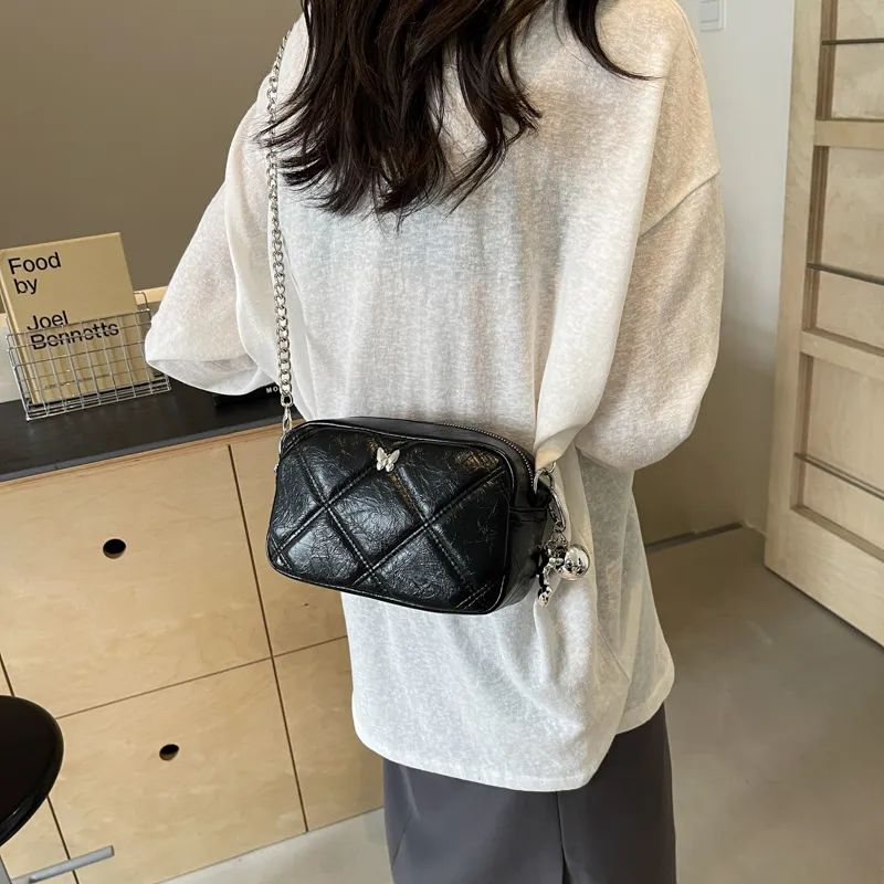 Bansusu PU Shoulder Bag Regular Women's Silver/Red/Black-7