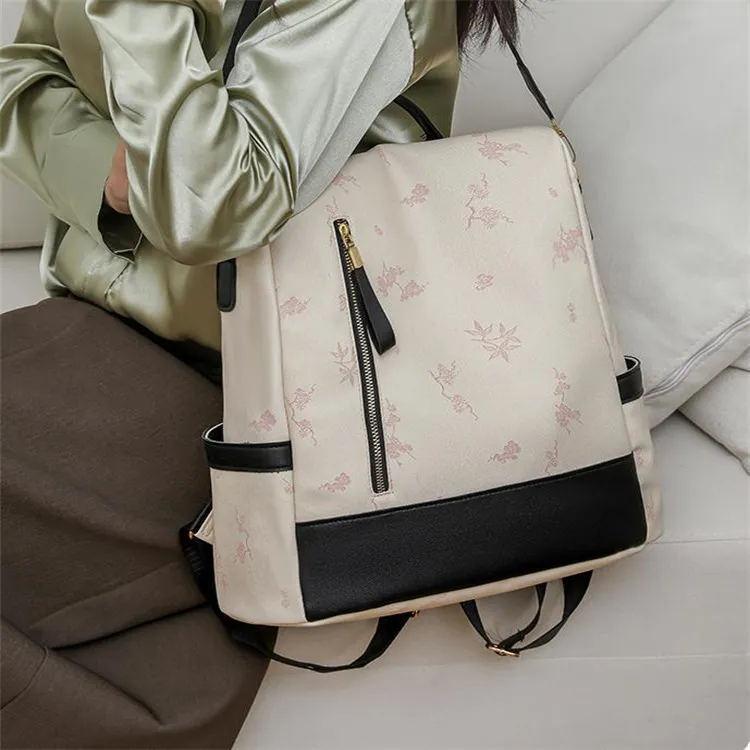 BRINCH PU Backpack Regular Women's Multicolor-10