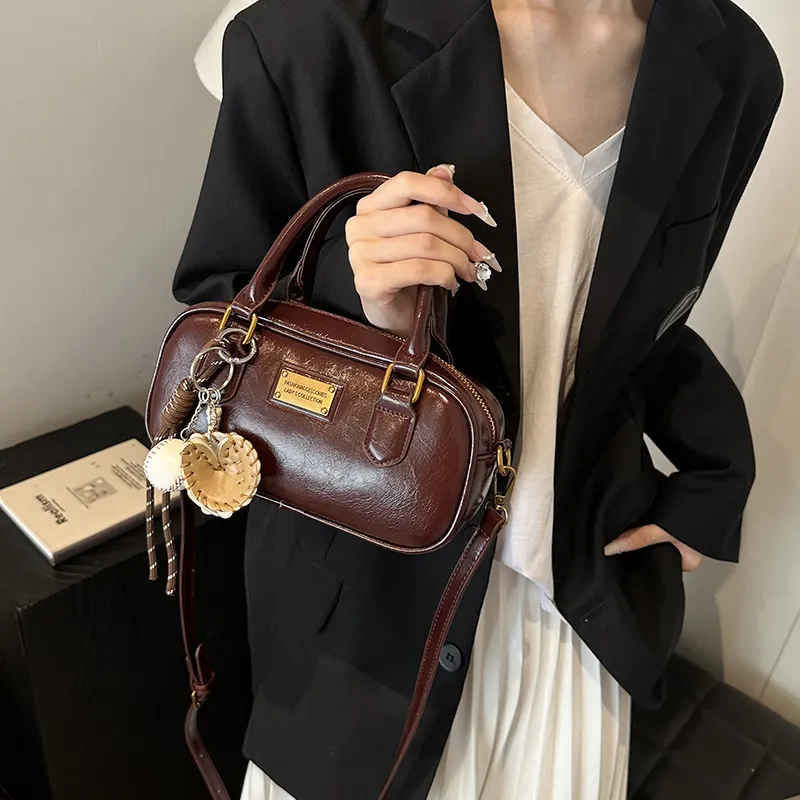 BRINCH Pu One Shoulder Handbags Women's Black/Brown/Coffee/Burgundy-16