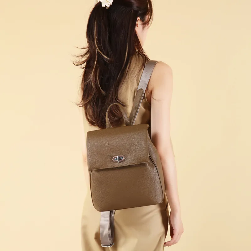 Bansusu PU Carry Backpack Regular Women's Brown/Coffee/Gray/Black/Khaki-7