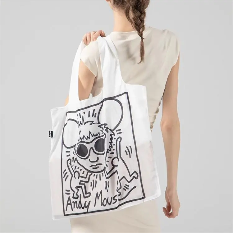 Loqi Recycled Material Handbags Shoulder Bags Regular Unisex Multicolor-3