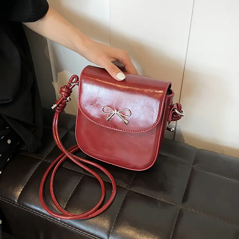 BRINCH Pu Shoulder Bag Crossbody Bag Women's Red/Black/White/Silver-3