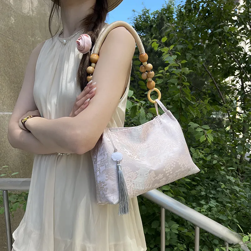 Bansusu PU Shoulder Bag, Handbag Women's Silver/Champagne/Ecru/Pink-10