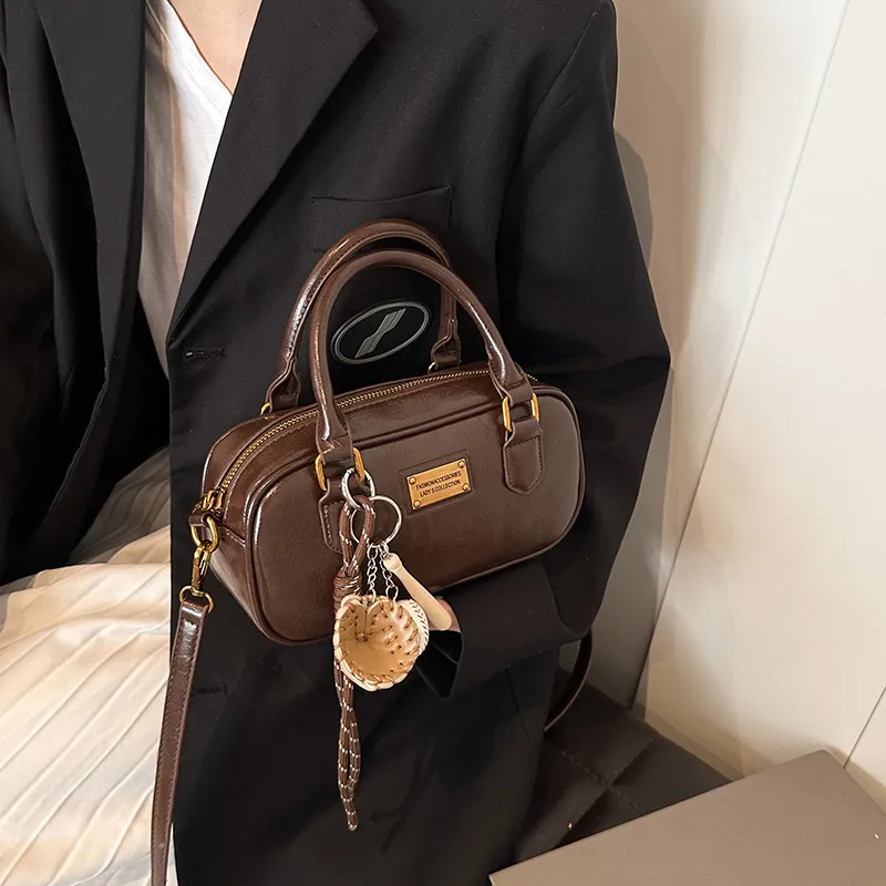 BRINCH Pu One Shoulder Handbags Women's Black/Brown/Coffee/Burgundy-12
