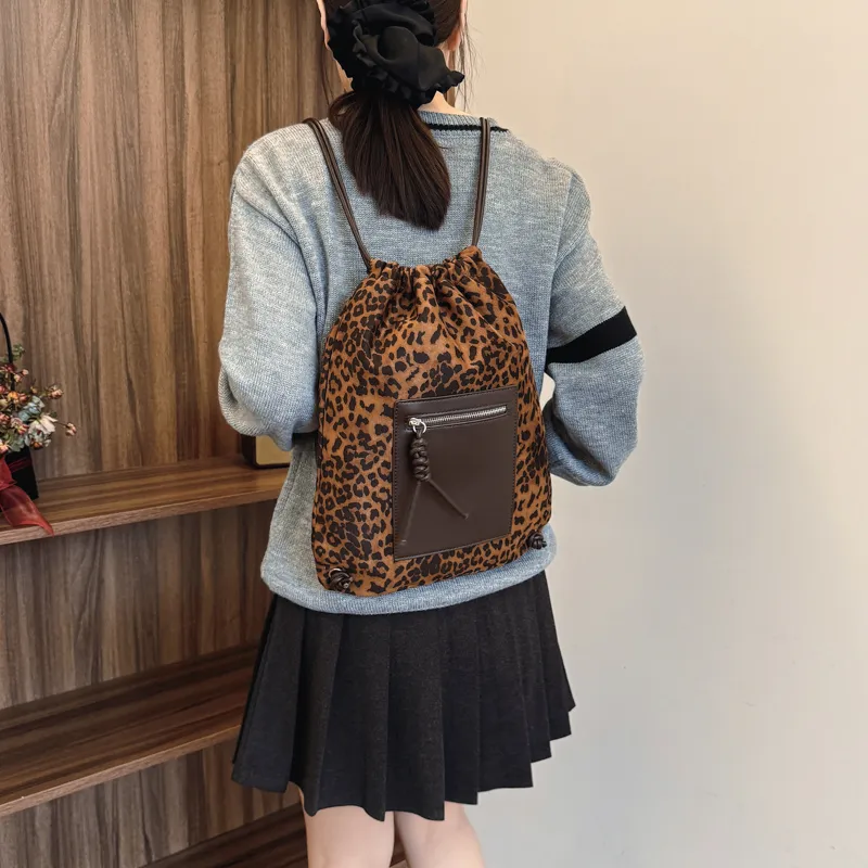 Bansusu PU Backpack Regular Women's Coffee/Black-4