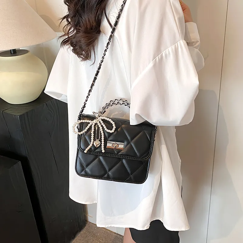 Bansusu PU Shoulder Bag, Crossbody Bag, Handbag Women's Pink/Silver/White/Black-18