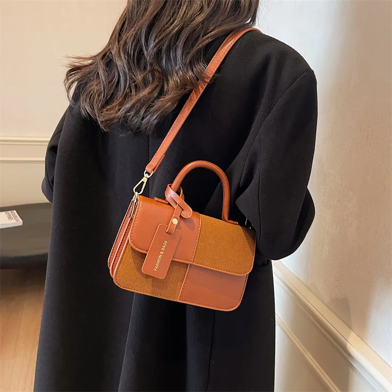 Bansusu PU Crossbody One Shoulder Handbag Women's Brown/Coffee/Black/Red-1