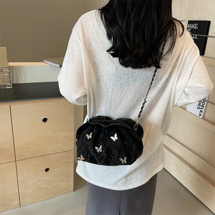 BRINCH PU One Shoulder Crossbody Shoulder Bag Women's Black/Ecru/Silver/Blue-1