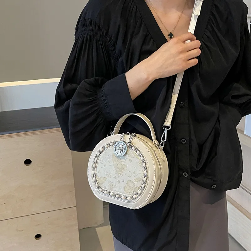 BRINCH PU One Shoulder Handbags Regular Women's White/Silver/Pink-9