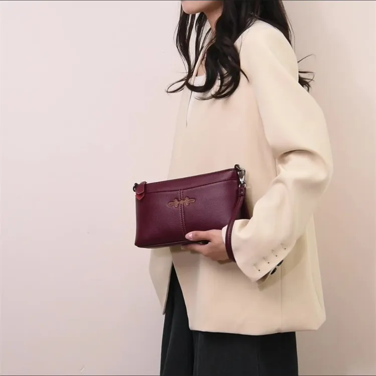 BRINCH PU Shoulder Bag Regular Women's Black/Blue/Burgundy/Beige Gray-5
