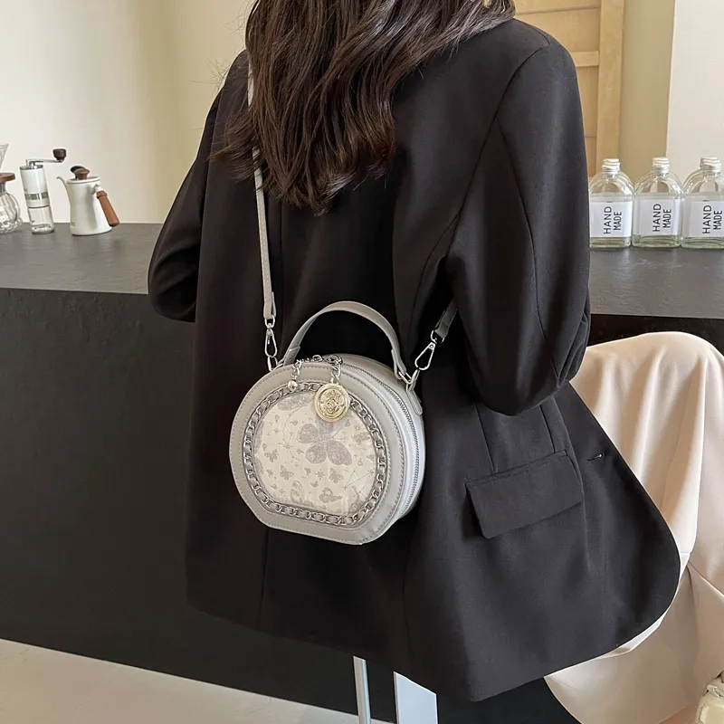 BRINCH PU One Shoulder Handbags Regular Women's White/Silver/Pink-3