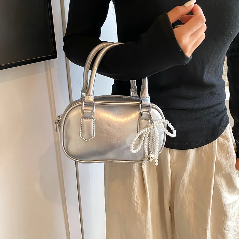 BRINCH PU Shoulder Bag Crossbody Bag Handbags Regular Women's Black Red Silver White-13