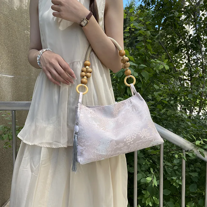 Bansusu PU Shoulder Bag, Handbag Women's Silver/Champagne/Ecru/Pink-11