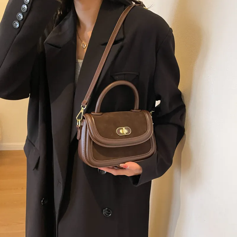 Yi Brigade PU Shoulder Bag Crossbody Bag Handbag Regular Women's Black/Coffee/Brown-7