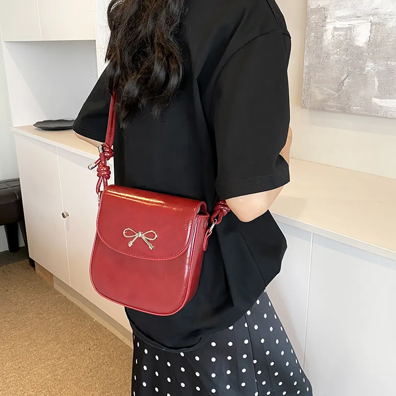 BRINCH Pu Shoulder Bag Crossbody Bag Women's Red/Black/White/Silver-1