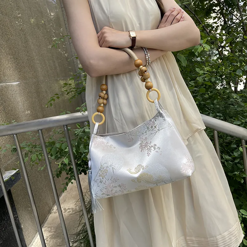 Bansusu PU Shoulder Bag, Handbag Women's Silver/Champagne/Ecru/Pink-7