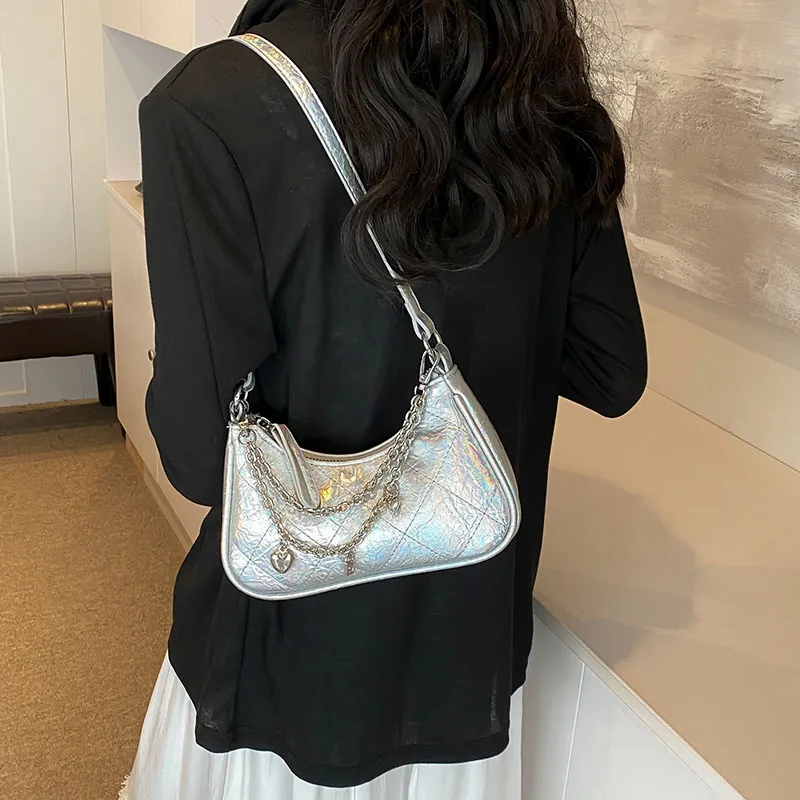 Bansusu PU Shoulder Bag Regular Women's Dazzling Color/Black/Gold/Silver-8