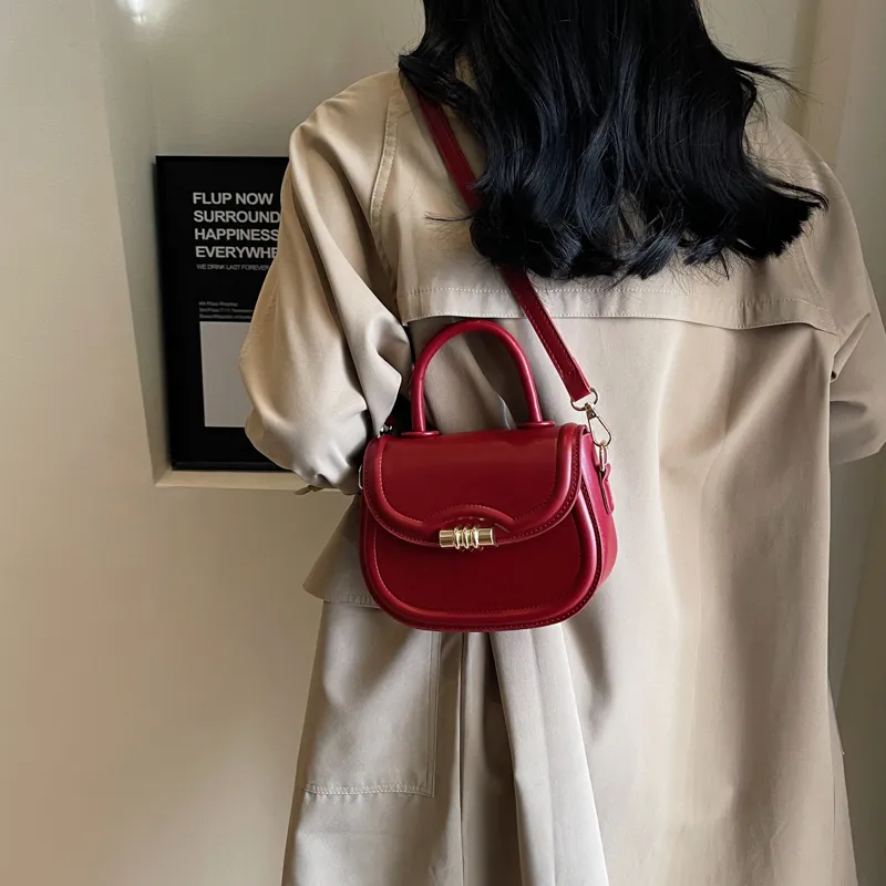 Yi Brigade PU Handbag Women's Black/Coffee/Brown/Burgundy-13