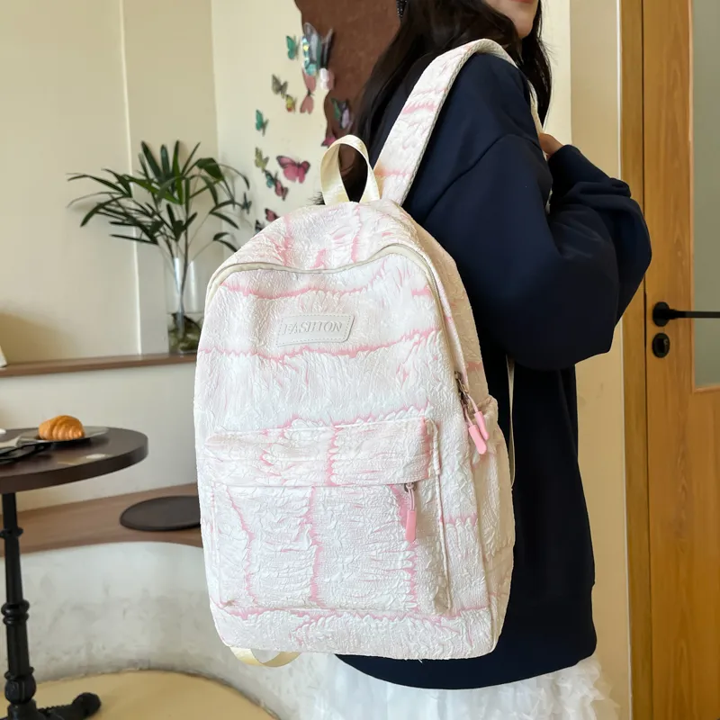 SWIMADE Nylon Backpack Regular Women's Green/Blue/Black/Pink/Yellow-6