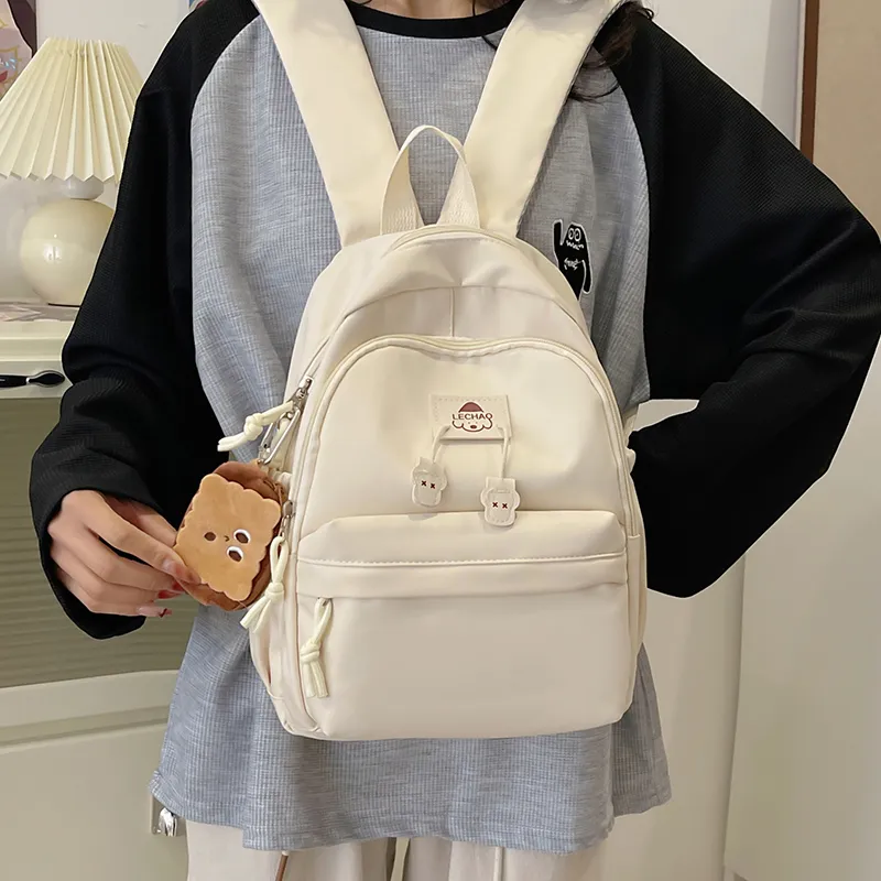 SWIMADE Nylon Backpack Regular Unisex Solid Color-20